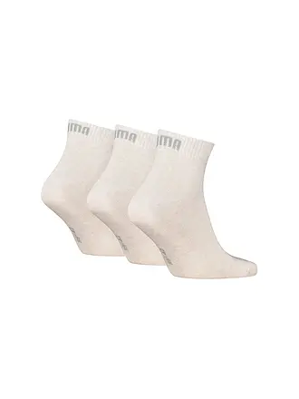 PUMA | Chaussettes de loisirs Quarter Plain, lot de 3 | creme